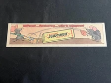 #04  Lot of 8 WRIGLEY'S JUICY FRUIT CHEWING GUM Sunday Comics Ads 1969