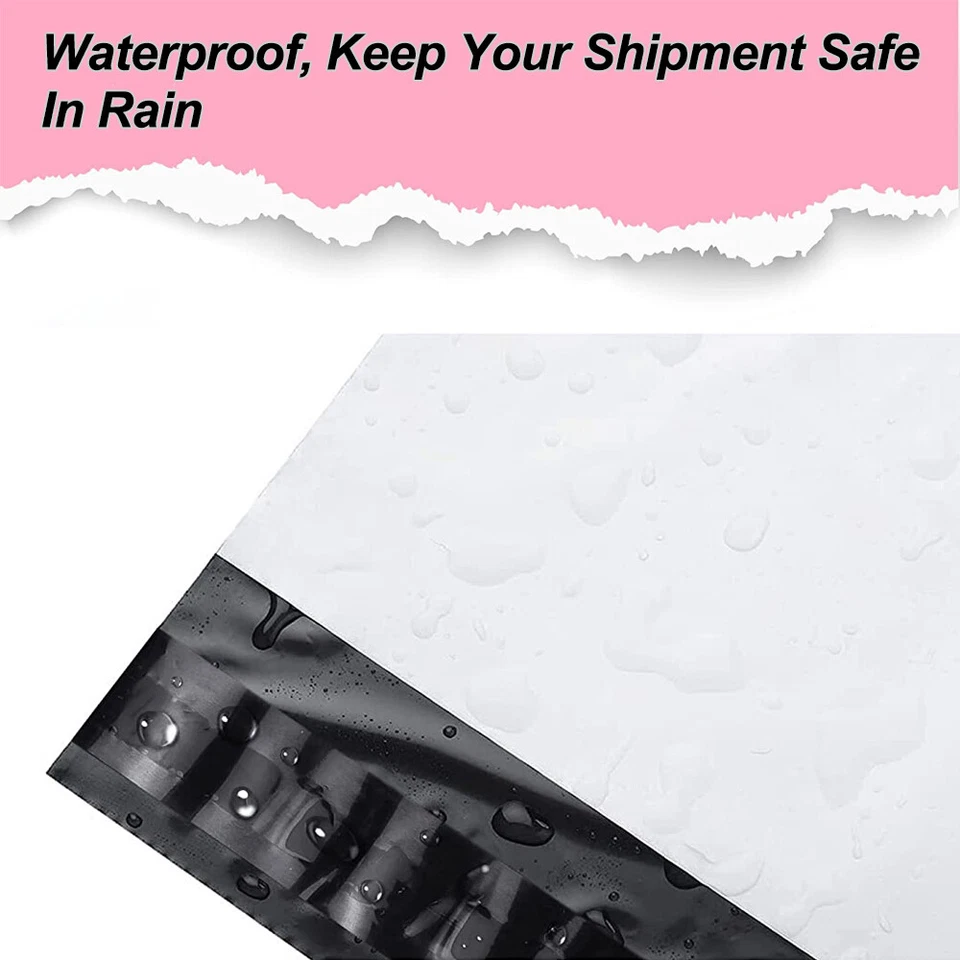 Poly Mailers Shipping Bags Plastic Envelopes Any Size 9x12 10x13 12x15.5 14.5x19 - Image 4 of 4