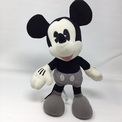 Mickey Mouse Fantasy Amuse SEGA 1999 Japan Disney Posable Plush Gray 12''  