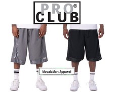 Pro Club Men's Heavyweight Casual Gym Sports Basketball Mesh Shorts Big Tall