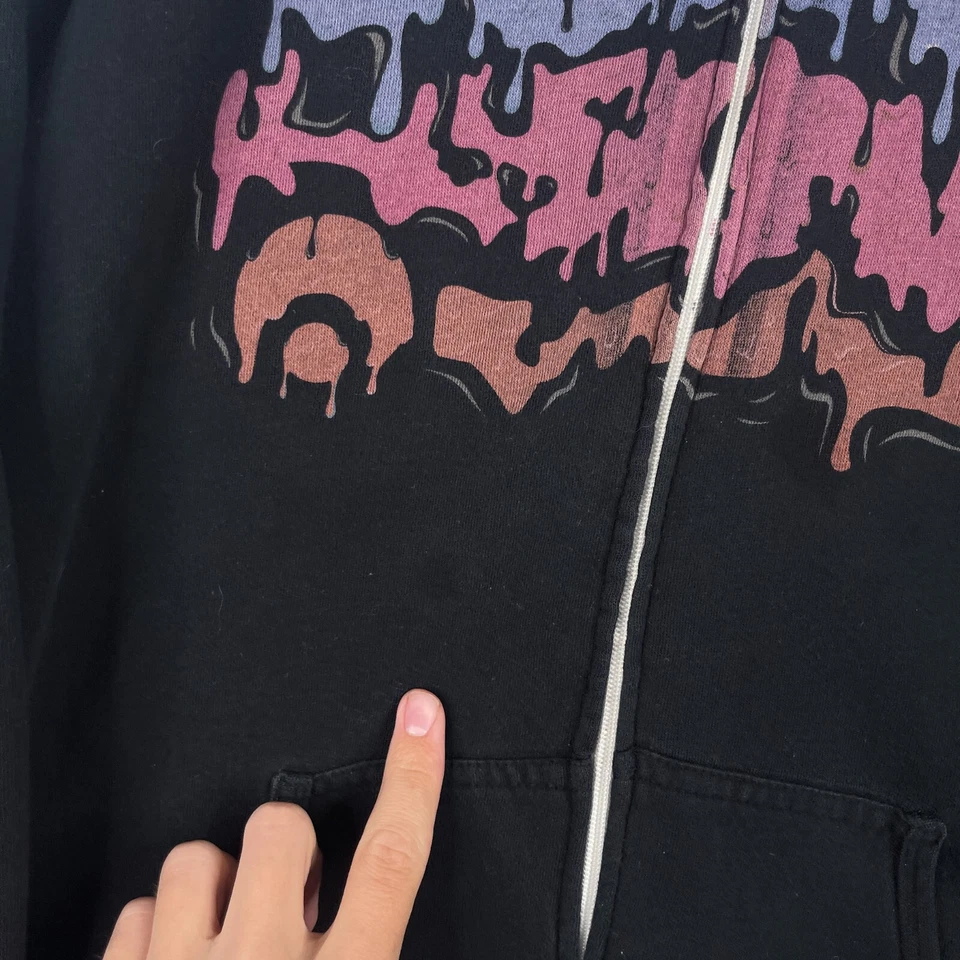 Sudadera con Capucha Osiris De Colección Para Hombre Grande L Negra Logo Sudadera Skateboarding Cremallera Completa Foto 4 de 4