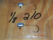 50 1/8 Tube Jigs Mustad Bronze Hooks #2 #1 1/0 2/0 3/0 4/0 You Choose