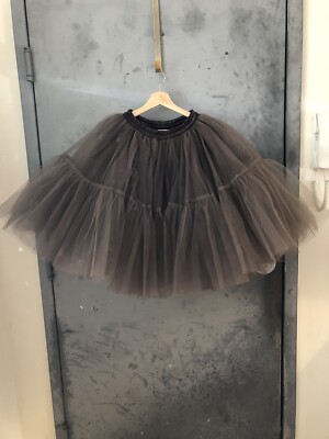 Handmade Tutu Women Tulle Skirt Full Elastic XS Small Brown