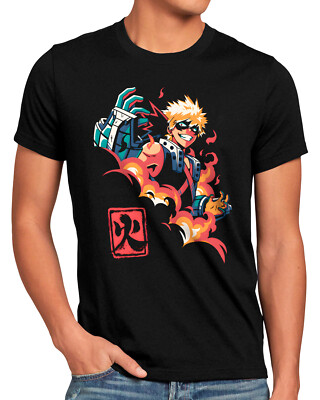 Explosion Boy Herren T-Shirt superhero japan academia manga