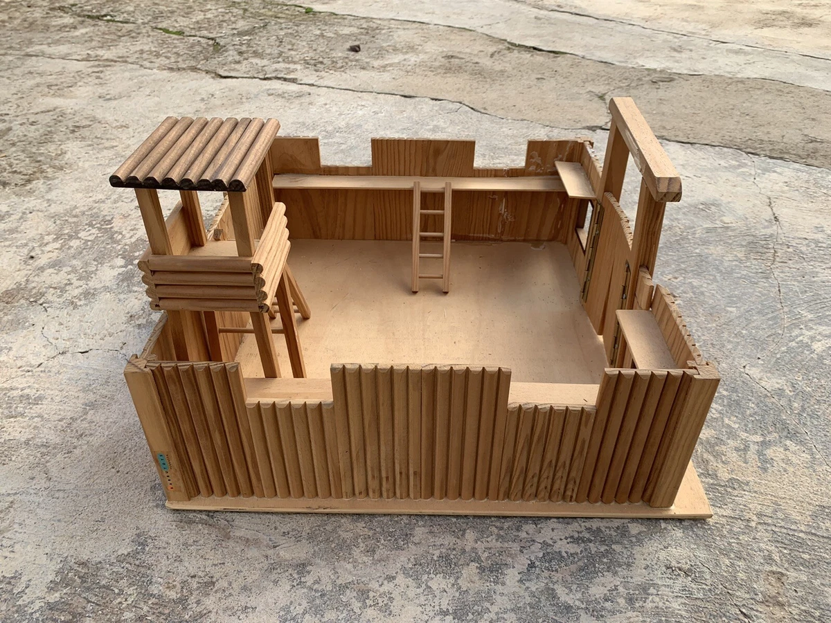 FORT APACHE FAR WEST Fuerte lejano oeste escala similar Playmobil vintage