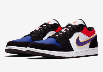 red blue and purple jordan 1