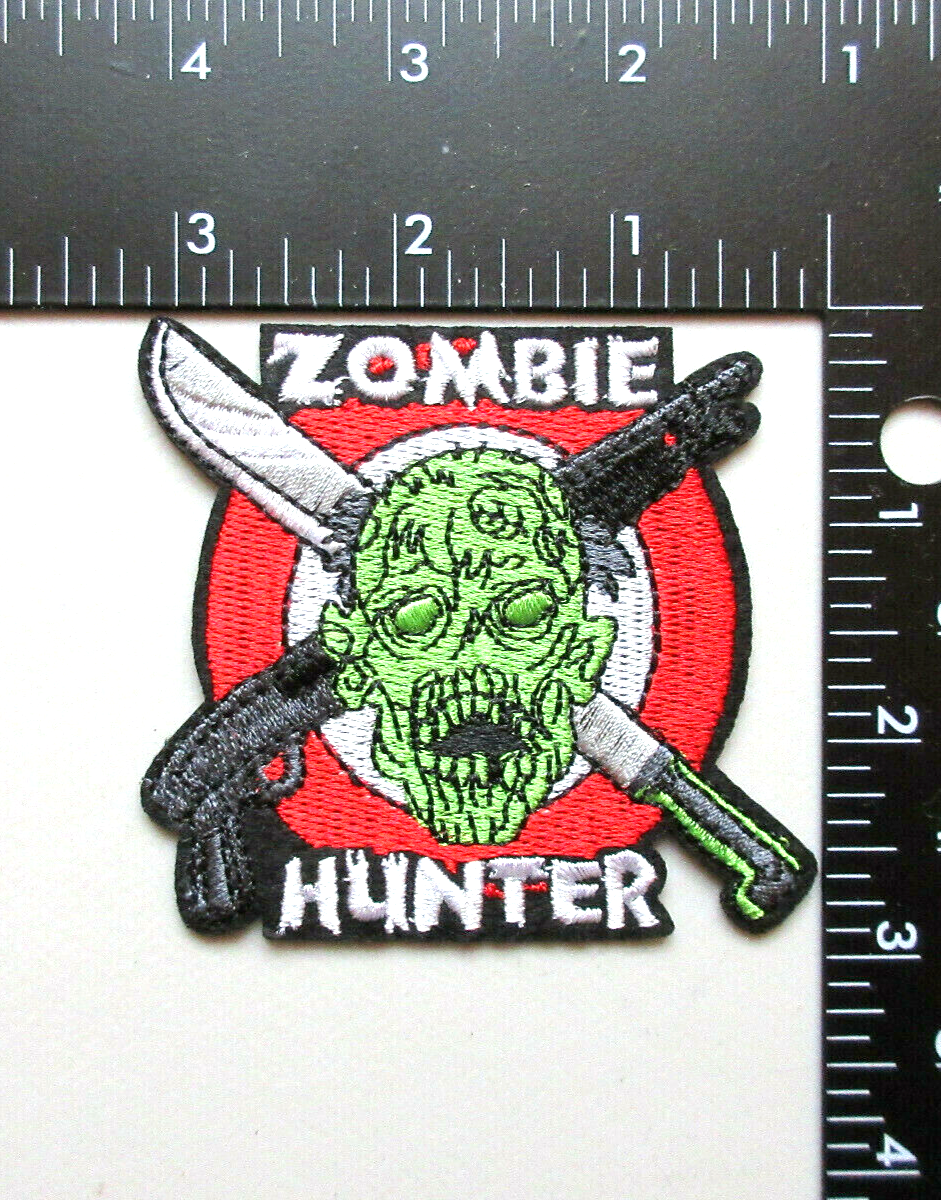 ZOMBIE HUNTER CLOTHING JACKET HAT VEST EMBROIDERED IRON ON PATCH