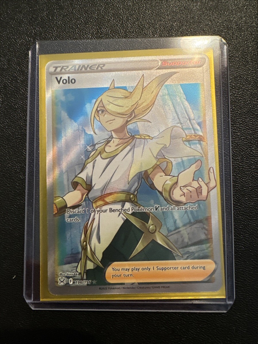 Volo 196/196 Lost Origin Full Art Trainer Ultra Rare Pokemon TCG Card  NM/MINT