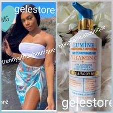 X 1 Lumine Brightening  Exfoliating Vit. C Face  Body Lotion. Blend Complexion