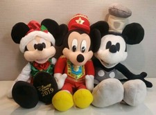 Steamboat Willie Plush Disney Store Original Black  White Mickey 18" Lot Of 3