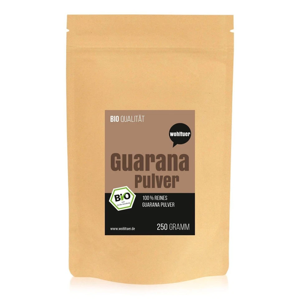Wohltuer BIO Guarana Pulver 250g ohne Zusätze-Natur pur -A Qualität