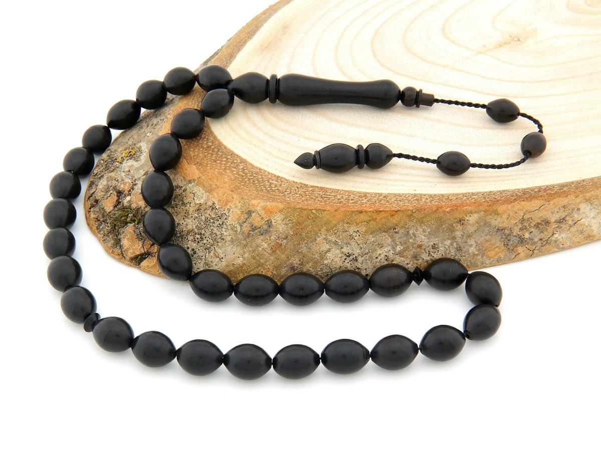 Ebony wood 33 beads Tasbih Islamic prayer beads for muslim Misbaha 202072