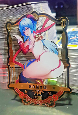 Ganyu Sexy Waifu Metal Card - Genshin Impact - Goddess Story Numbered