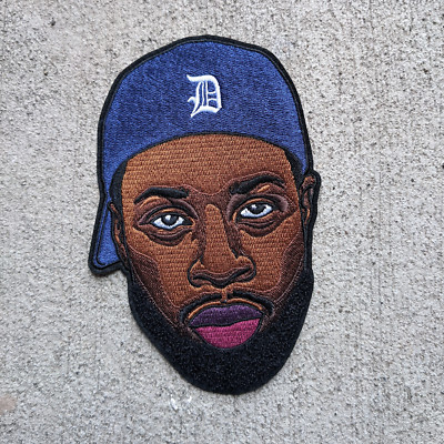 J-Dilla Patch 6 inch (Iron on & sew on) Hip Hop Icon  Underground Rap Beat maker
