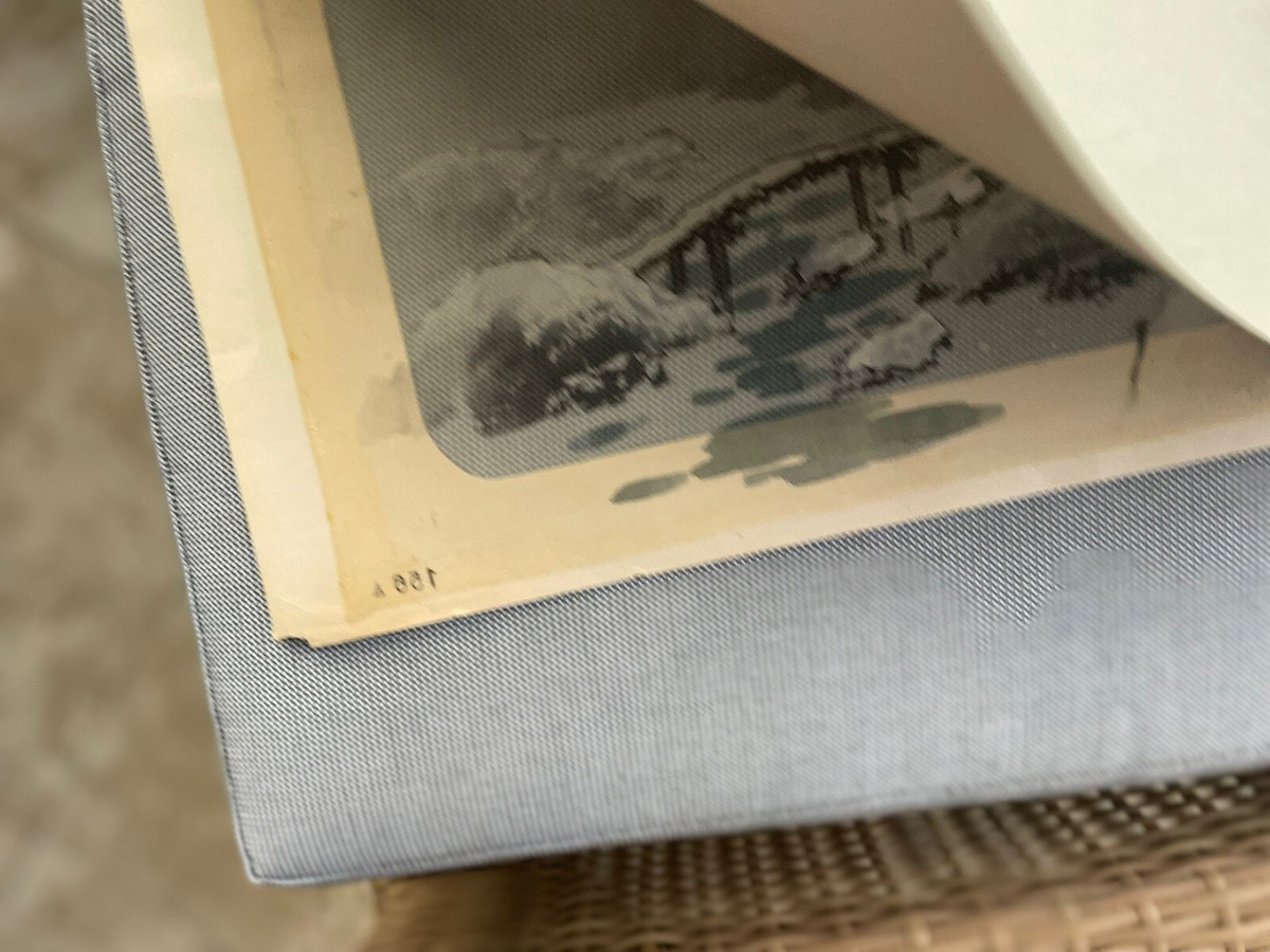 Vintage signed Japanese winter landscape painting silk | eBay