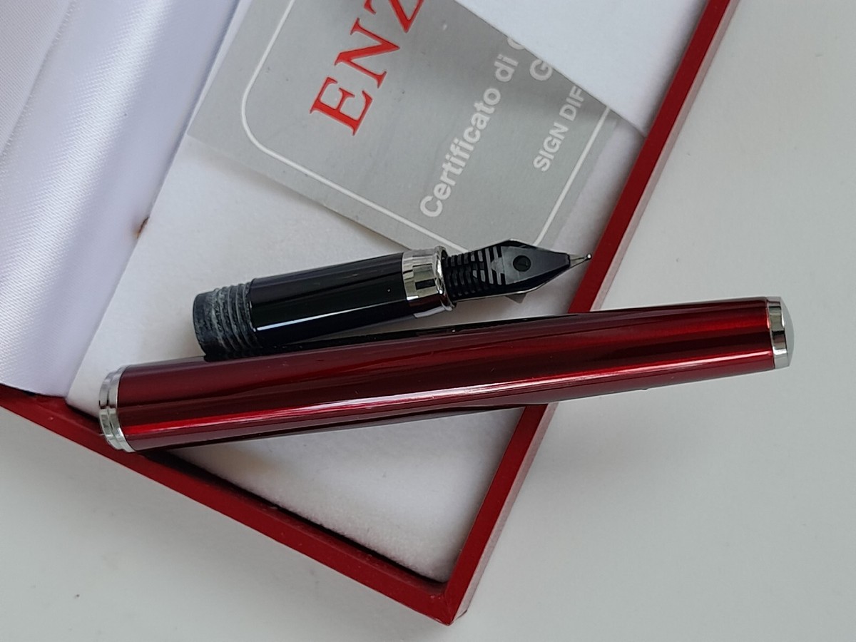 Stylo Plume Ancien Enzo Varini - Pointe Iridium - Longueur 12.6 Cm - Occasion