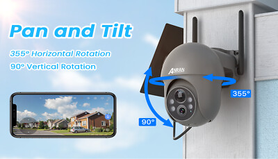 Caméra Surveillance WiFi Extérieure sans Fil Solaire Bextgoo Boston Aiwit