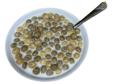 Display Faux Food Prop Reese's Puffs Cereal With Milk