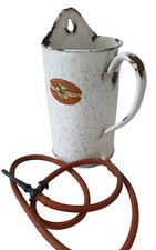 Ancien Broc De Lavement Émaillé A Suspendre L'aigle Luc & Cie Made In France 2L