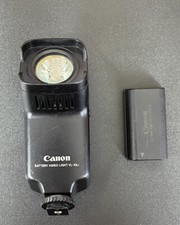Used Canon VL-10Li On Camcorder Battery Video Light W/ BATTERY 