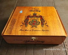 Arturo Fuente Short Story Wooden Empty Especial Cigar Box Excellent Condition