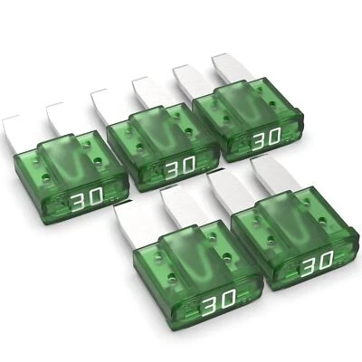 AUPROTEC Micro 2 Kfz Sicherungen Flachstecksicherungen MikrOTO II 30A grün | 5 Stück