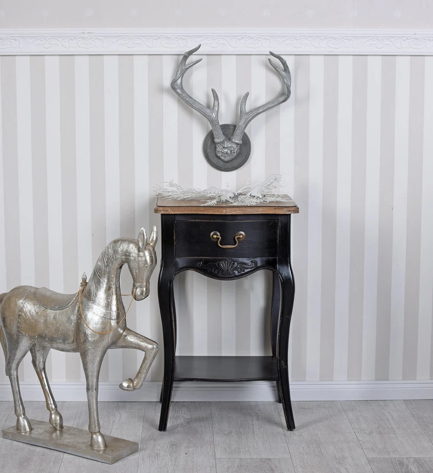 Wanddeko Geweih Silber Hirschgeweih Chalet Wandfigur Wandskulptur Jagdtrophäe - Bild 4 von 4