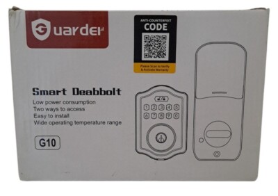 Guarder Keyless Entry Door Lock Smart Deadbolt W/ Keypad Code /Black ( Bin 2)