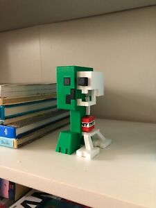 Minecraft Creeper Anatomy 12cm With Detachable Tnt Toy Figure Made In Uk Ebay