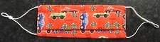 Reusable Face Mask 100% Cotton Nose Wire Adjustable Handmade CARS