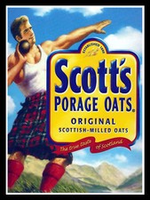 Scotts Poridge Oats, Retro Metal Plaque/Sign Cafe Kitchen Gift