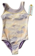 Cat  Jack Girls Leotard NWT Size XS 4/5 Pastels Swirl Print Lavender