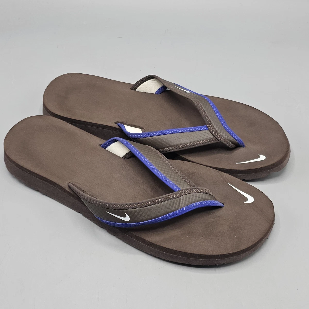 Vintage Y2K Nike Celso Blue Flip Flop Sandals Comfort Beach Slide Men\'s Size 13 Nike Vintage Y2K 00s Slides Flip Flop Sandals - Blue and  main image 4