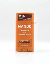 Mando Deodorant 72 Hour Odor Plus Sweat Control - Smooth Solid Bourbon Leather