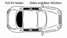 Full Windows Sedan Precut Tint Kit  VTL 35%, Heat Rejecting – Carpro UVX 