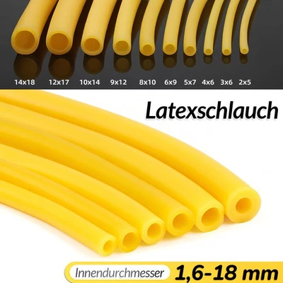 MARKENLOS Natürlich Latexschlauch Chirurgisch Gummi Schlauch 1,6mm-18mm Schleuder Katapult