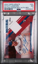 2024 TOPPS UPDATE MAJOR LEAGUE MATERIAL AUTOS RED #WL WYATT LANGFORD 8/25 PSA 7