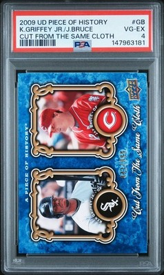 2009 Upper Deck Ken Griffey Jr. / Jay Bruce #CSC-GB 41/99 PSA 4 New Slab