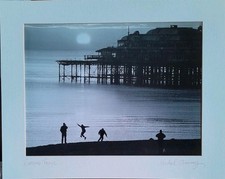 MICHEL CHAUMY (FRENCH) 'EVENING FROLIC - WEST PIER' ORIGINAL PHOTOGRAPH, 1990'S