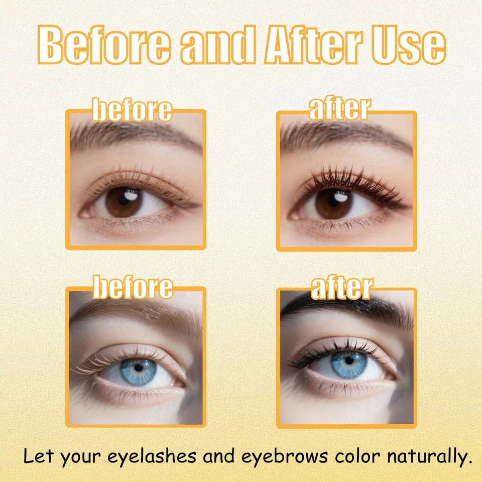 Brown Eyebrow Color Kit with Natural Result Black Lash Color Kit for Professiona - Image 3 of 4