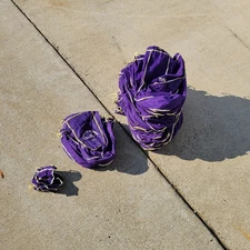  Lot Of 75 Crown Royal Drawstring Bags 59 Large 12 Med 3 Mini Purple Collectors 