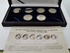 Set of 6 BU PEACE DOLLARS in Beautiful Case