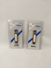 2-Pack NuTone PB-12NV Plastic Rectangular Door Bell Decorator Push Button 16 V