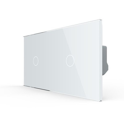 Livolo Touch Funk Lichtschalter 2 fach Glas Unterputz Wandschalter Smart