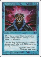 Brainstorm - Fifth Edition Common Sinlge Magic: The Gathering