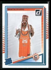 2025 Donruss WNBA Saniya Rivers 92 Connecticut Sun RC