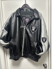 Vintage Leather Game Day Raiders XL Jacket