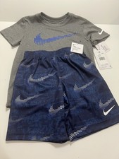 Nike Boys Kids T-Shirt  Shorts 2 Pc Set Size 7 NWT