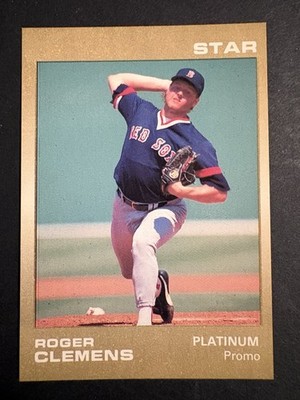 1989 The Star Co.- Roger Clemens - GLOSSY PLATINUM PROMO - LIMITED TO 200