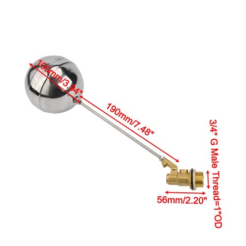 Leak Proof 34 Inch Stainless Steel Float Ball Valve for Water Applications - Picture 12 of 12